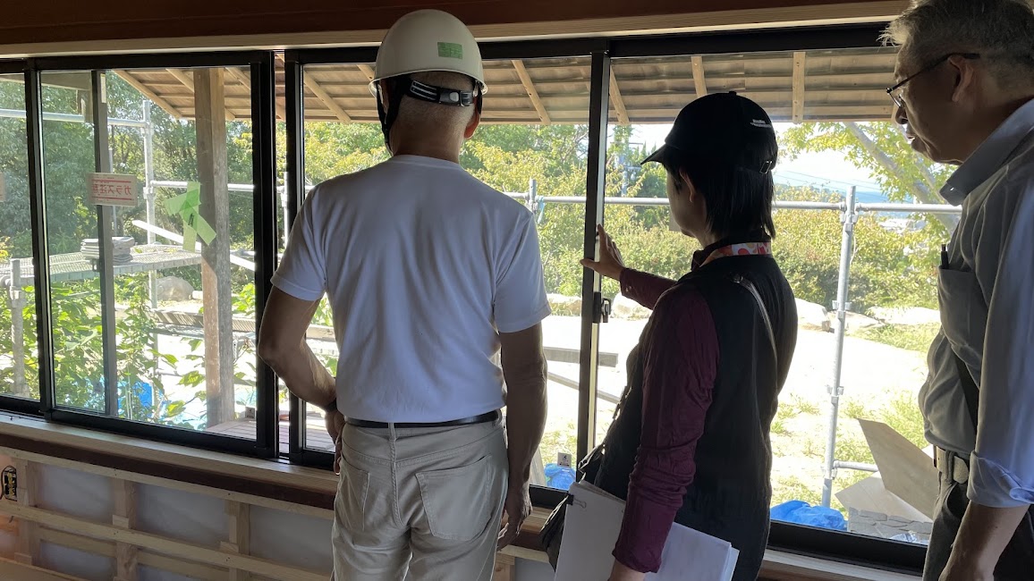 2025年10月に入り、淡輪山荘 現地定例打合せにもますます熱が入る